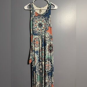 Bellamie Multicolor Mandala Maxi Dress